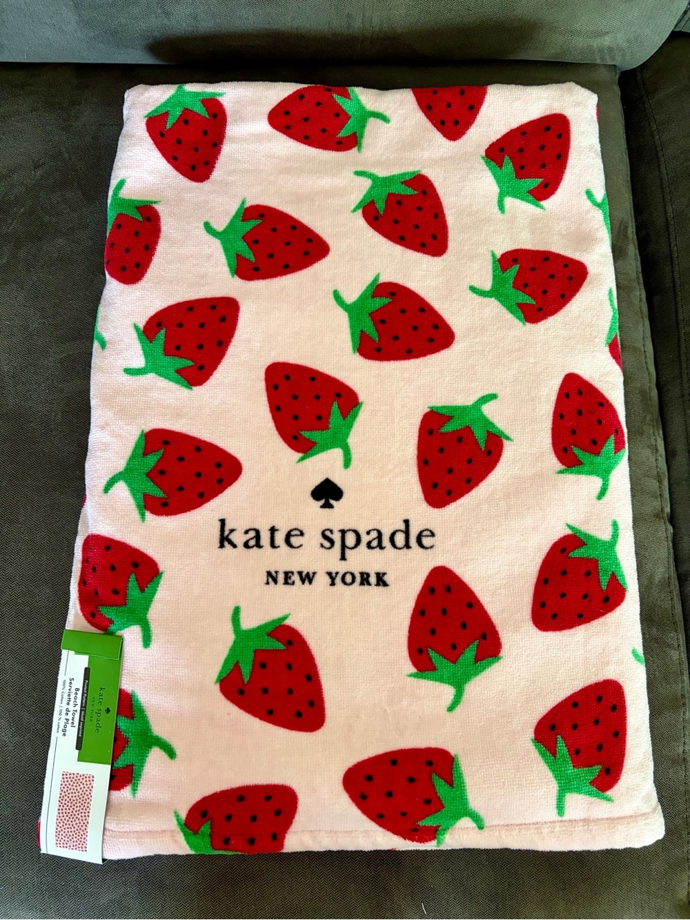 NWT kate spade beach towel 100% cotton 36”x72”